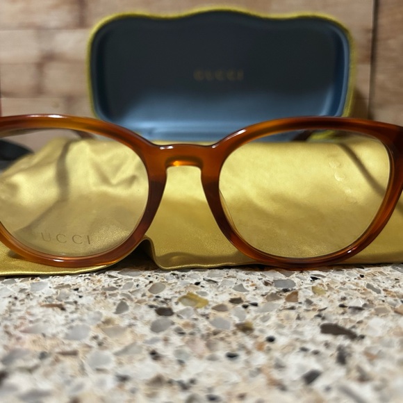 GUCCI GG0155OA NWOT glasses, frames, tan tortoise. Put your Rx in! Save! - Picture 10 of 16